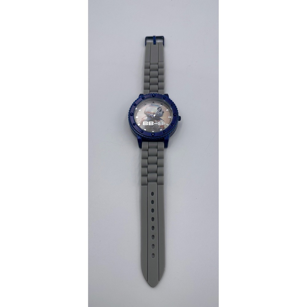 Accutime Star Wars BB-8 Watch Gray Rubber Band Stainless Steel Caseback Plz Read